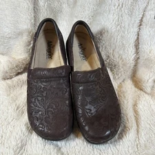 Alegria Brown Paisley PG Lite Slip On Nurse Clog KEL 433 Size 40 Euro  US 9.5