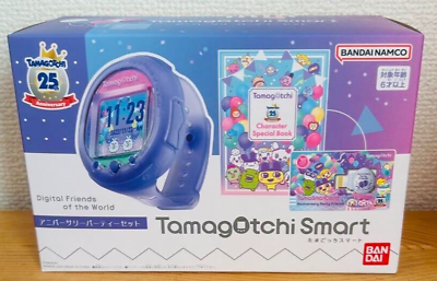 Tamagotchi Smart 25th anniversary party set Watch Blue w Tamagotchi Smart 25th anniversary party set Watch Blue w