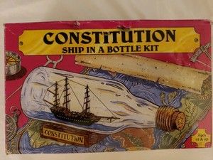Woodkrafter Constitution Ship In Bottle Kit 203 Open Box Ebay