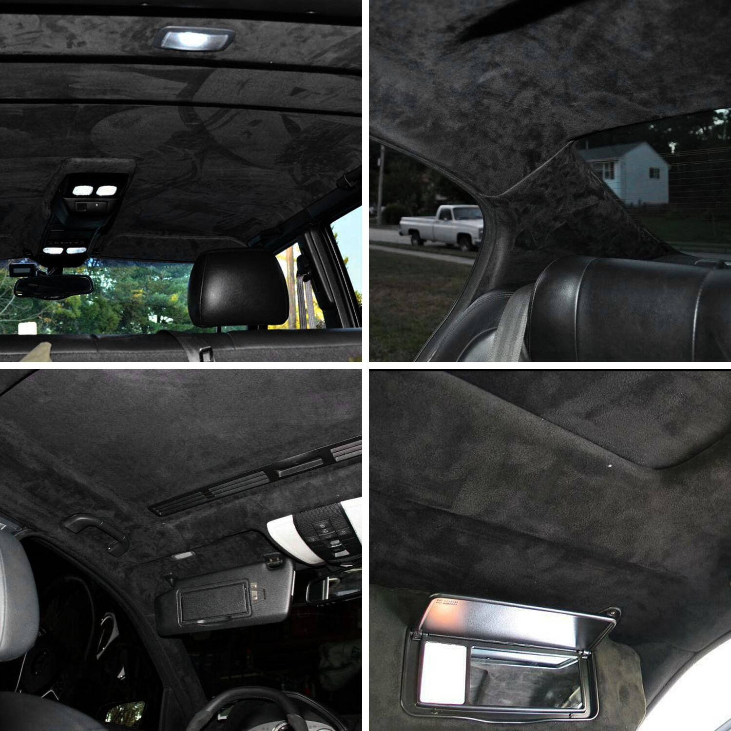 BLACK 4.5m² Auto Caravan Roof Lining Headliner Materials Easy Replace Ceiling eBay