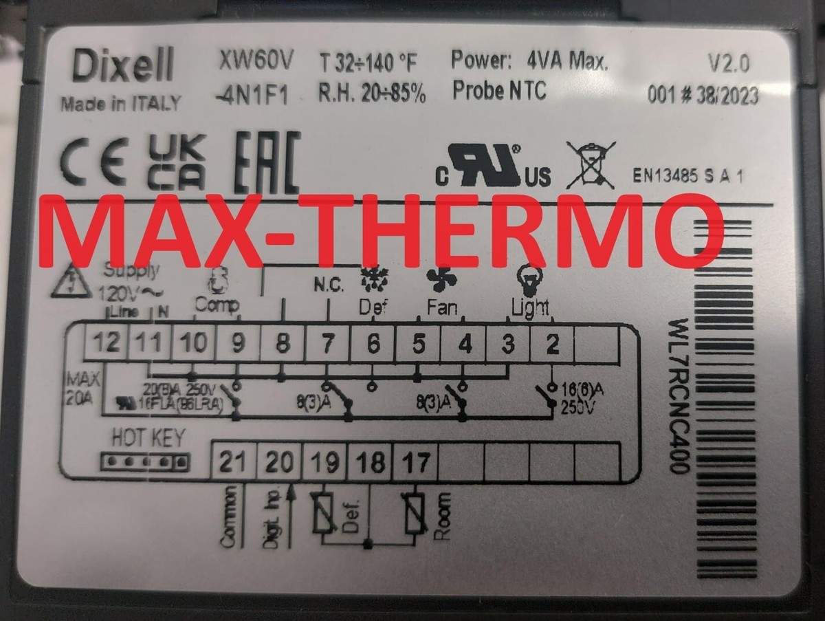 NEW DIXELL XW60V-4N1F1 FOR 110 volt !! be sure you need it for