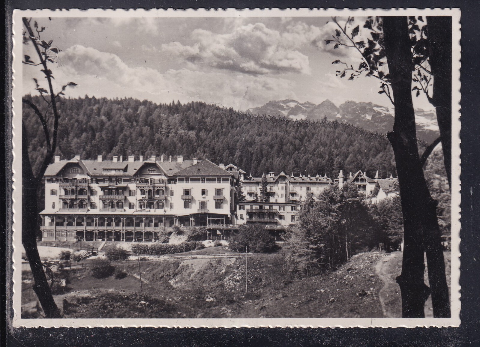 Cartolina i Grandi Alberghi sul Passo della Mendola D1756