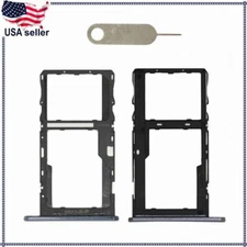 Original SIM Card Tray Holder Slot + Pin Replacement For LG K92 5G LM-K920 Gray