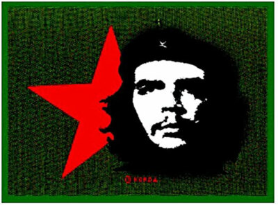 CHE GUEVARA ROTER STERN AUFNÄHER AUFNÄHEN AUFNÄHER 10 cm x 7 cm