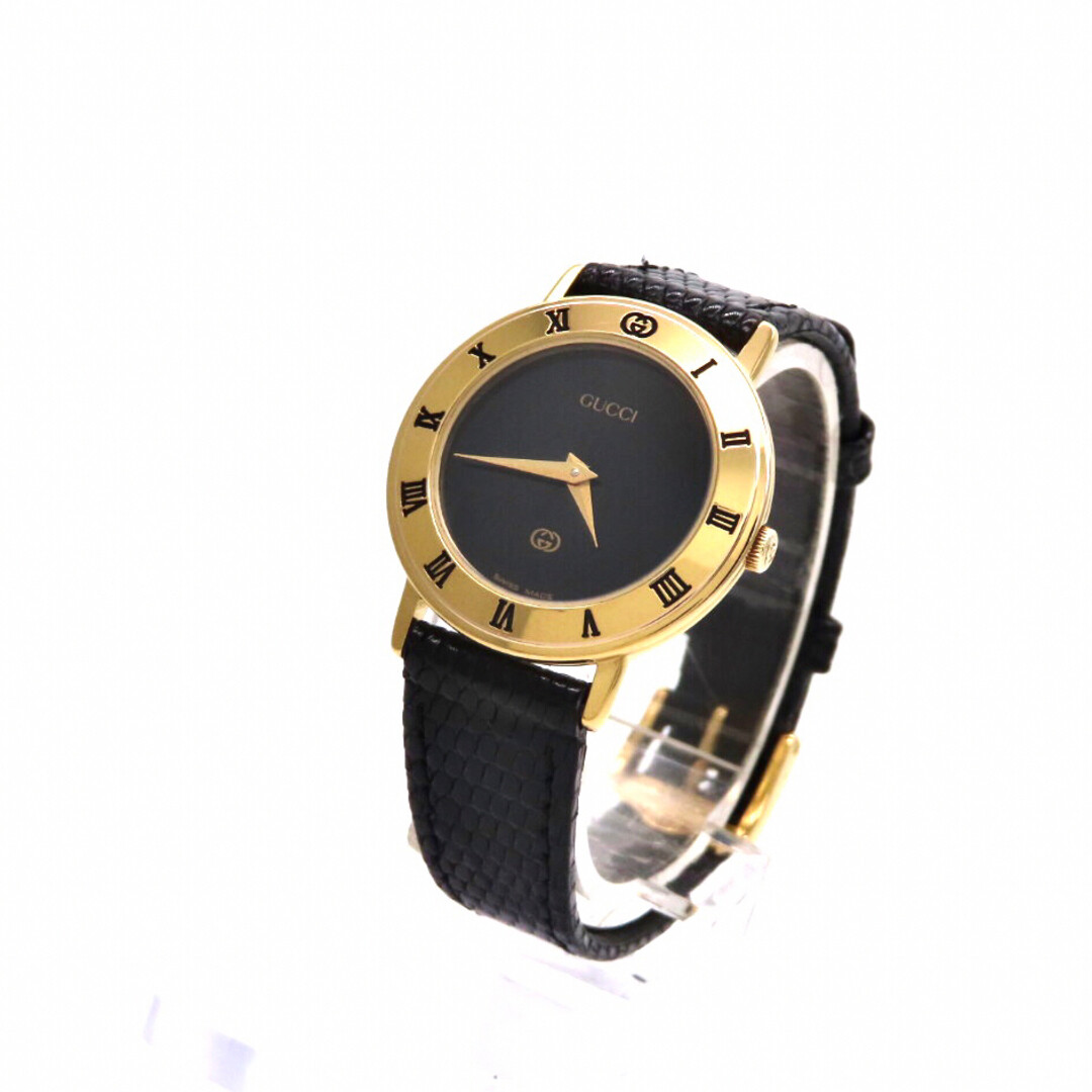 GUCCI 3000L Watch Black Dial Quartz QZ Women's 26mm Old GUCCI 3000L Watch Black Dial Quartz QZ Women's 26mm Old