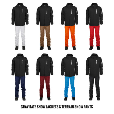ski jacket and pants