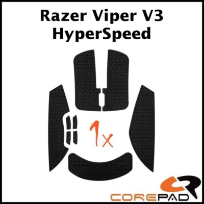 Corepad Soft Grips schwarz Razer Viper V3 HyperSpeed Maus Grip Tapes Aufkleber