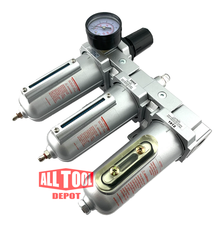 3/4" HEAVY DUTY INDUSTRIAL GRADE FILTER REGULATOR COALESCING DESICCANT DRYER SYS - Image 3 of 4