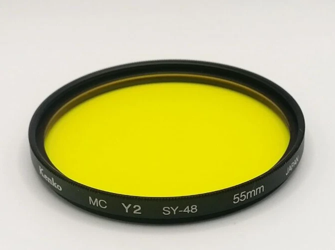 🎦👀✨Unused✨ Kenko MC filter Y2 55mm SY-48 Yellow For Monochrome From JAPAN - Image 2 of 4