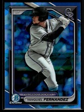 Yanquiel Fernandez 2024 Bowman Chrome Sapphire Edition A Card #BCP-90
