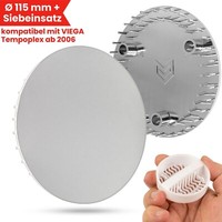 Abdeckhaube Duschabfluss 115Mm Passend FüR Viega Tempoplex Ablaufdeckel Haarsieb
