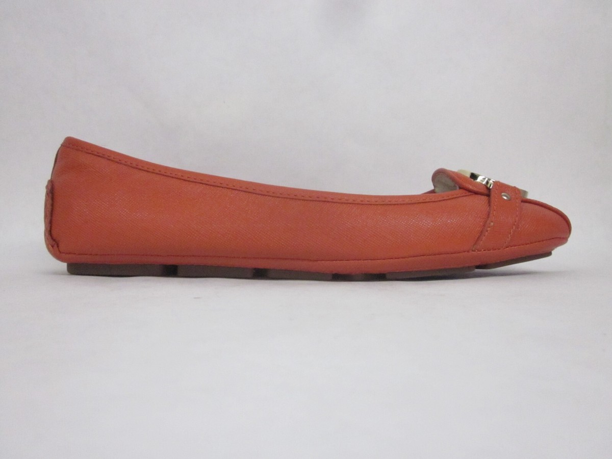 Michael Kors Fulton Moc Orange Flat - size 8.5 | eBay