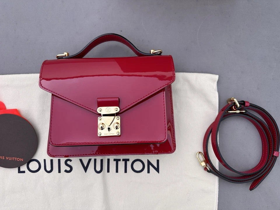 100% ORIGINAL LOUIS VUITTON TASCHE MONCEAU PINK ROSA LACK LEDER NEU! - Bild 3 von 4