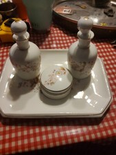 Vintage Porcelain Vanity Set 7 Piece Set