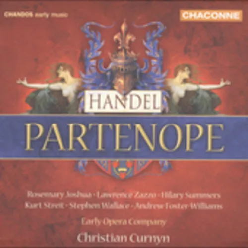 HANDEL / JOSHUA / ZAZZO / WILLIAMS / CURNYN - PARTENOPE NEW CD - Picture 1 of 1