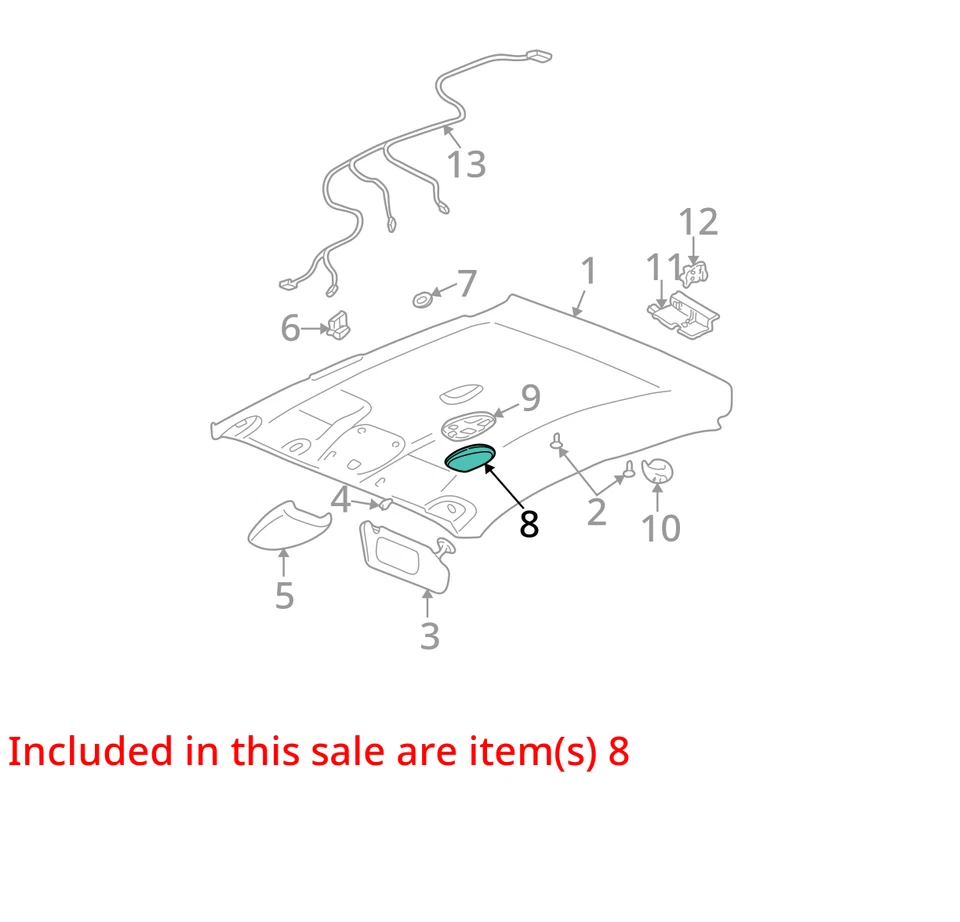 1999-2005 PONTIAC OLDSMOBILE GRAND AM ALERO LAMP ASM DM & RDG MED PEWT 22619083 - Image 3 of 4