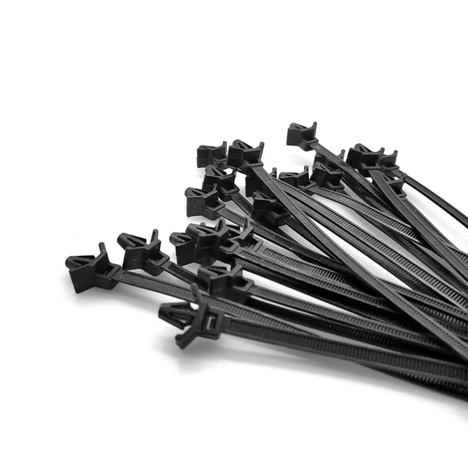 Universal 100PC Nylon Cable Tie Car Wire Harness Line Fasteners Zip ...