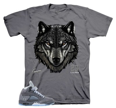 Shirts To Match Jordan 5 Wolf Grey Sneaker Tees For AJ5 - Fearless Shirt