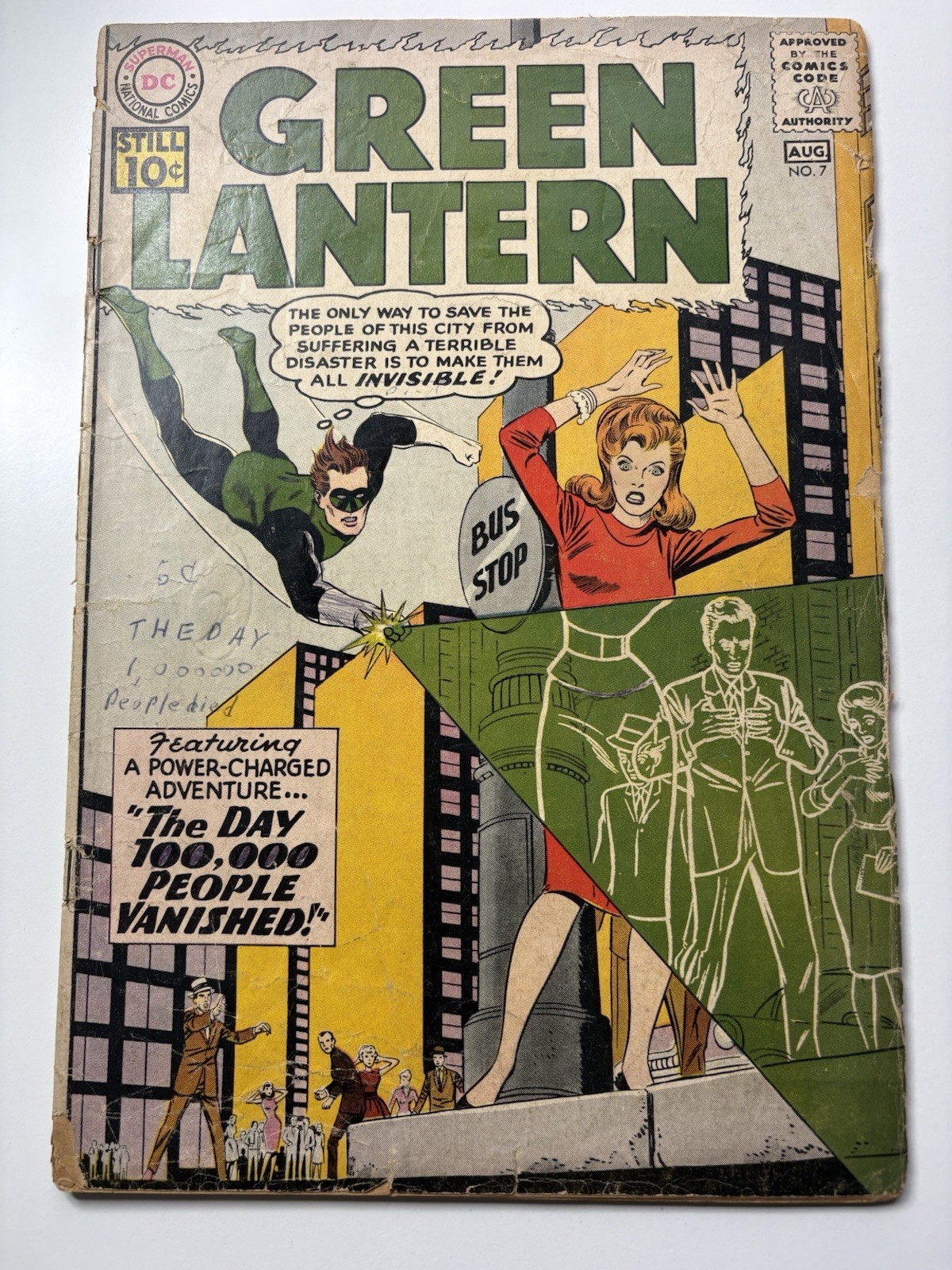 Green Lantern #7 DC 1961 1st Appearance Sinestro Silver Age KEY! VG- 3.5