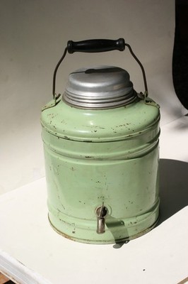 Antique Landers, Frary & Clark Universal No. 895 Green Gallon Jug 11 1/2'' Tall