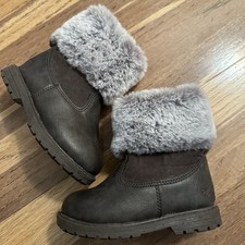 OshKosh B Gosh Empress Boots, Faux Fur, Faux Leather, Toddler Size 6