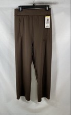Adidas Women's All Szn Wide Leg Pants Brown Recycled Spandex Sz S NWT