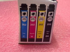 NEW Epson - 252 4-Pack Ink Cartridges Black/Cyan/Magenta/Yellow EXP:2025