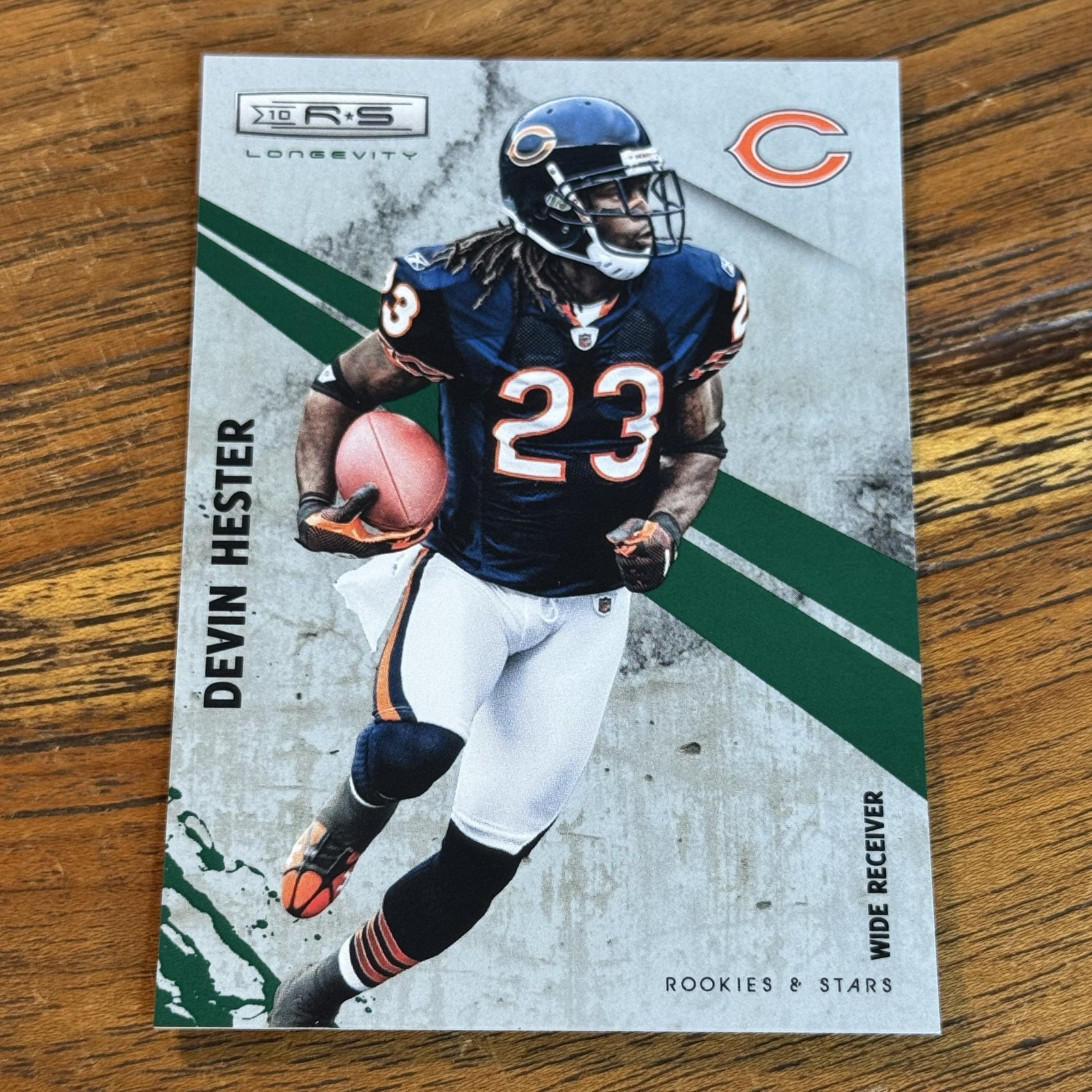 Devin Hester 2010 Panini Rookies & Stars Longevity EMERALD 10/10 Parallel 23 SSP