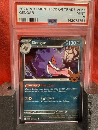 2024 Pokémon Trick Or Trade Gengar #057/091 PSA 9 Mint
