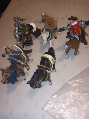 Lot Of Schleich & Papo Horses Knight Armored 2003 Germany China See Pics 