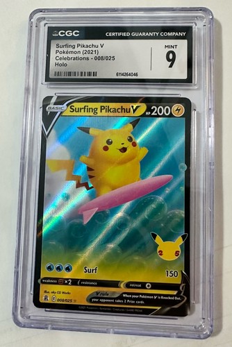 Surfing Pikachu V graded CGC 9 for sale on eBay