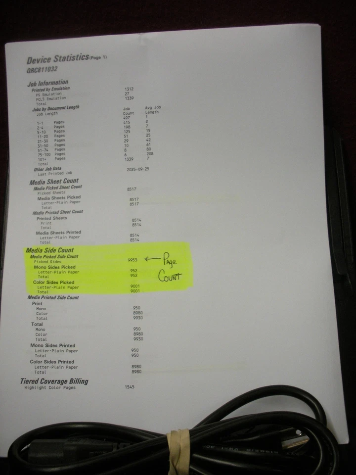 Xerox C310/DNI Wireless Duplex Network Color Printer Pg Count 9,953 - Image 4 of 4