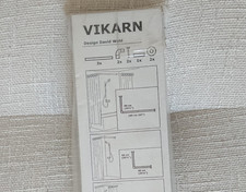 IKEA VIKARN Duschvorhanghalter-Set – weiß, Aluminium – im OVP mit nur 2 Stangen