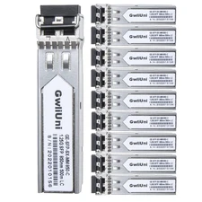 10Pcs 1.25G SFP Multi Mode Fiber Module Network Transceiver, SX MM 850nm 500m...