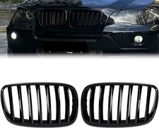Front Grill Grille Compatible with 2007-2013 X5 E70 2008-2014 X6 E71, ABS Fron