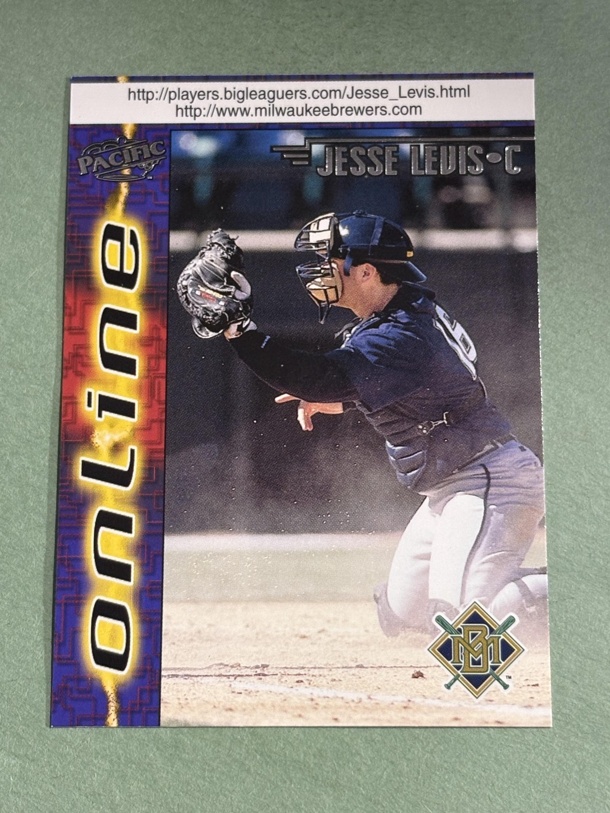 Jesse Levis 1998 Pacific Online Milwaukee Brewers #403 KK856