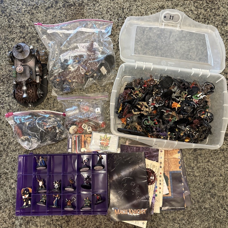 Mage Knight Lot of 100+ Figures Unlimited WizKids Collection 2000