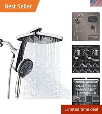 High Pressure Rain Shower Head: Upgrade Shower Heads with Handheld Spray Comb...
