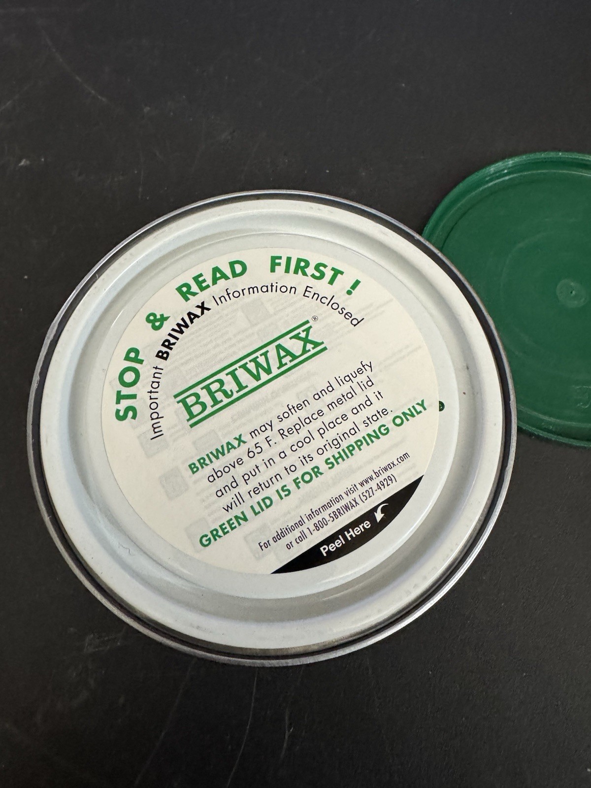 Briwax Dark Brown Original Furniture Wax Polish Cleans, Stains & Polishes, 16 Oz