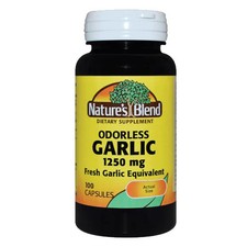 Garlic Odorless 100 Caps 1250 mg by Nature's Blend