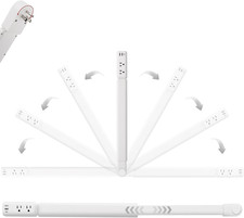 Telescopic Electrical Outlet Extender with USB Ports for Hard-to-Reach Areas