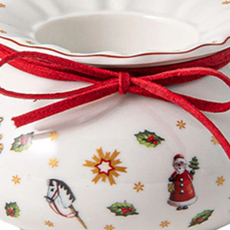Portacandeline Lumino Fiocco Natale Villeroy & Boch Toy's Delight 10 cm, fotografia 7 di 9