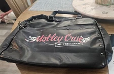 Licensed Motley Crue Dr Feelgood Faux Leather Messenger Bag Skull Studded NWOT