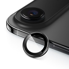 Camera Lens Protector for iPhone 17 Air, 9H Tempered Glass, Metal Ring Cover