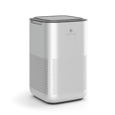 Medify MA-15 H13 HEPA Air Purifier Silver 293 Sq Ft Smoke Pet Dust Odor Filter