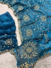 Saree Blouse Bollywood Party Wear Indian Pakistani New Sari Wedding Designer