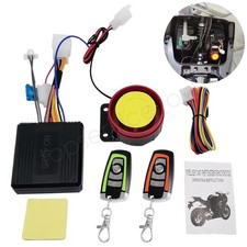 12V Motorrad Alarmanlage mit Motorstart Funkfernbedienung f&uuml;r Alle Roller Moped.