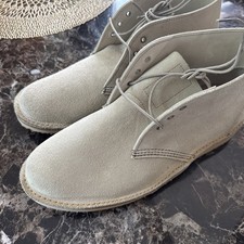 Red Wing Weekender Chukka Blanco Arena Mohave Cuero 3309 Hombres Talla 10 Nuevo Sin Caja 2nds
