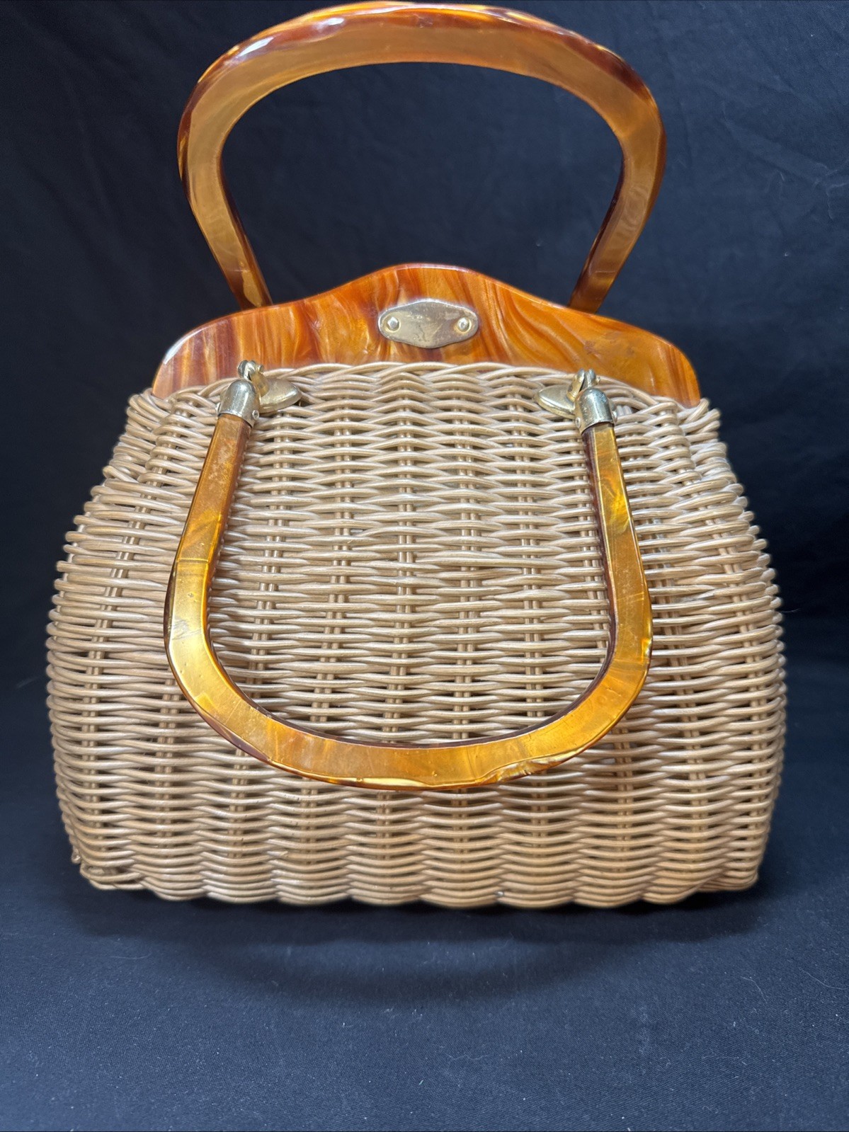 Vintage Adele Beaded Petit Point Needlepoint Wick… - image 7