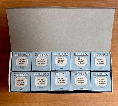 (20 PACK) GU10+C 35W HALOGEN 120V 4200K BULBS